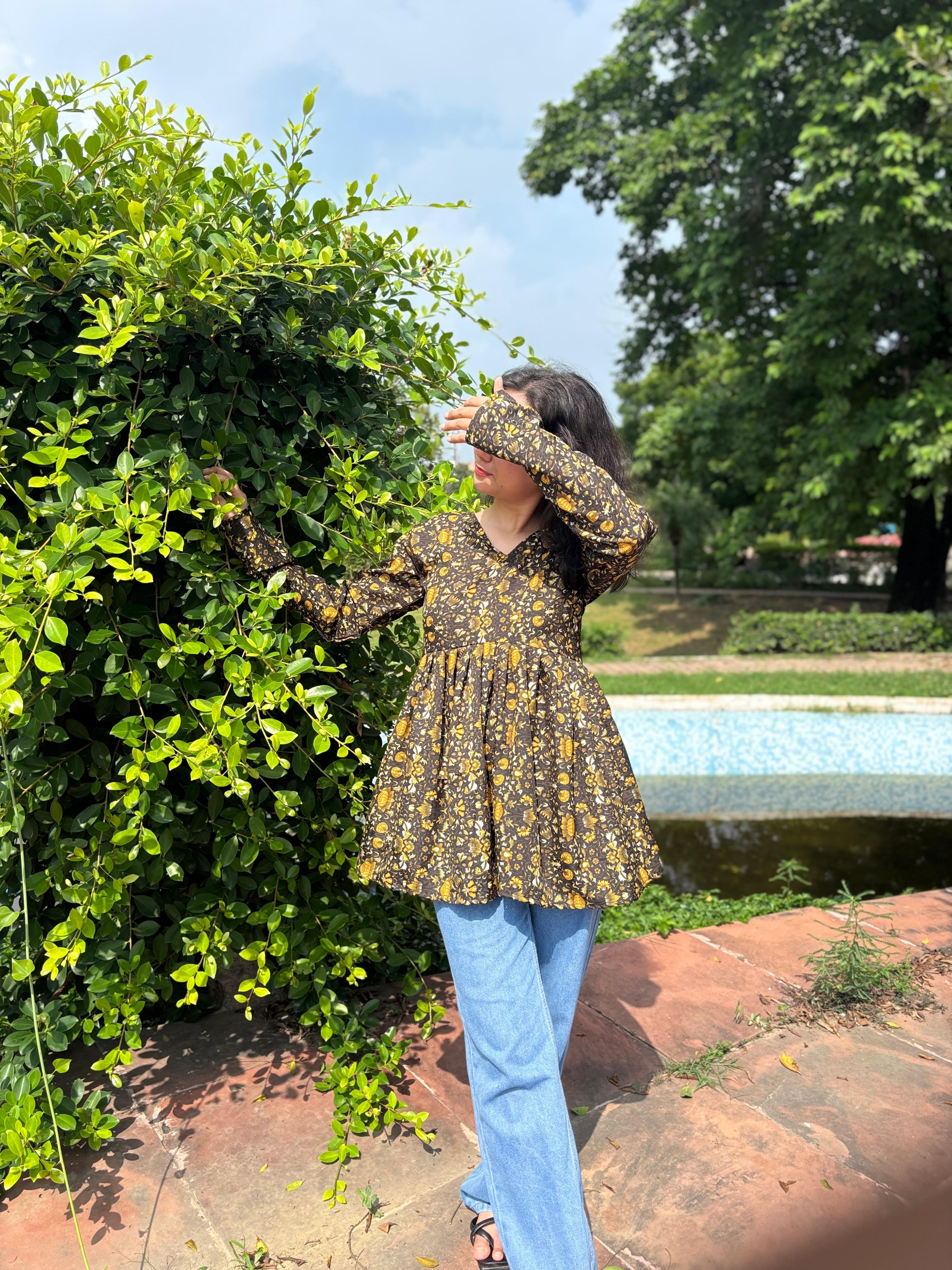 Ziya - Floral Kurti Top