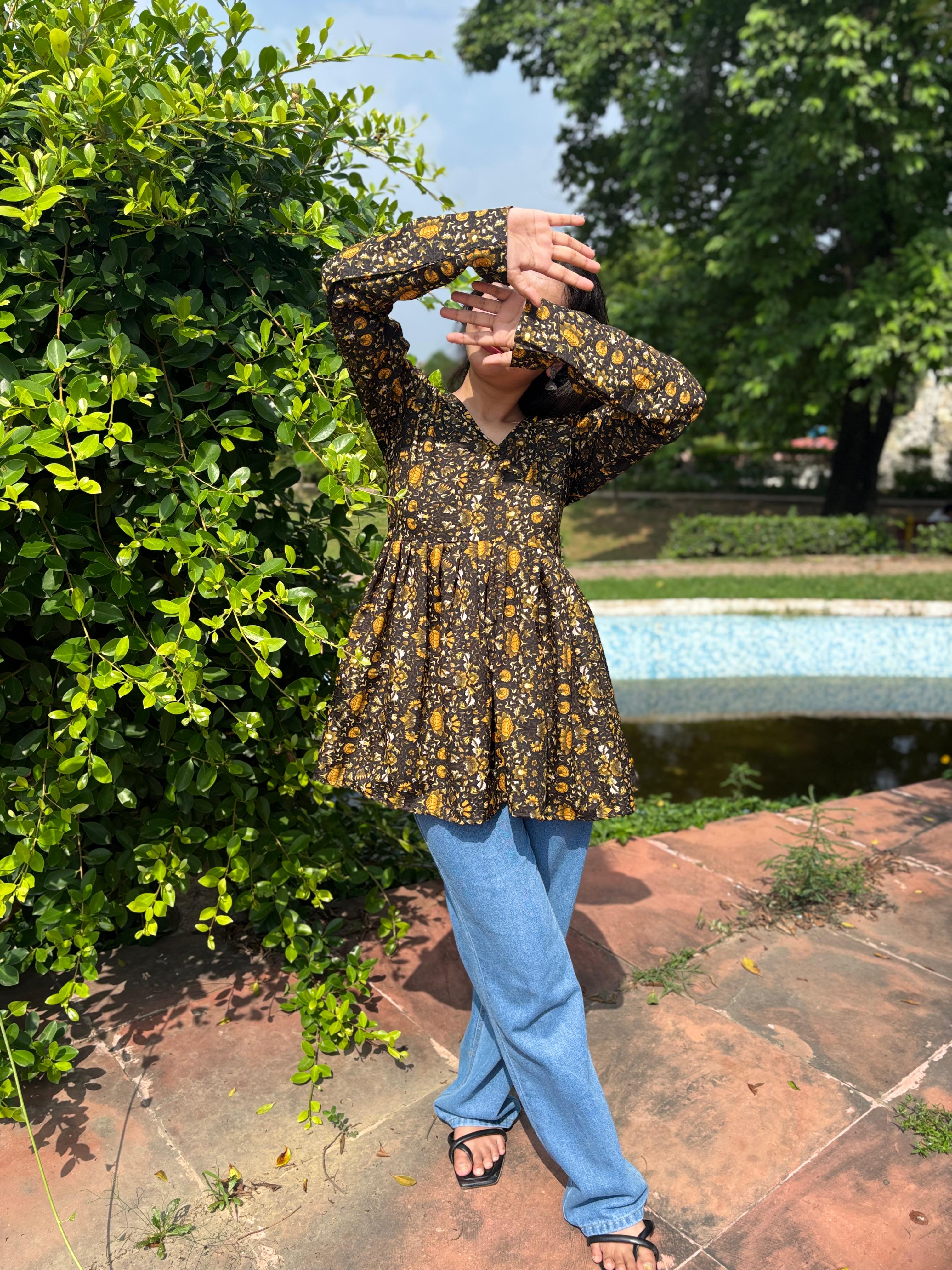 Ziya - Floral Kurti Top